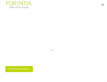 Tablet Screenshot of forentia.fi
